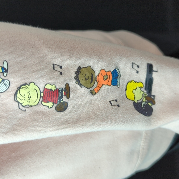 Vans Tops Vans Sz S Peanuts Dance Party Pink Hoodie Poshmark